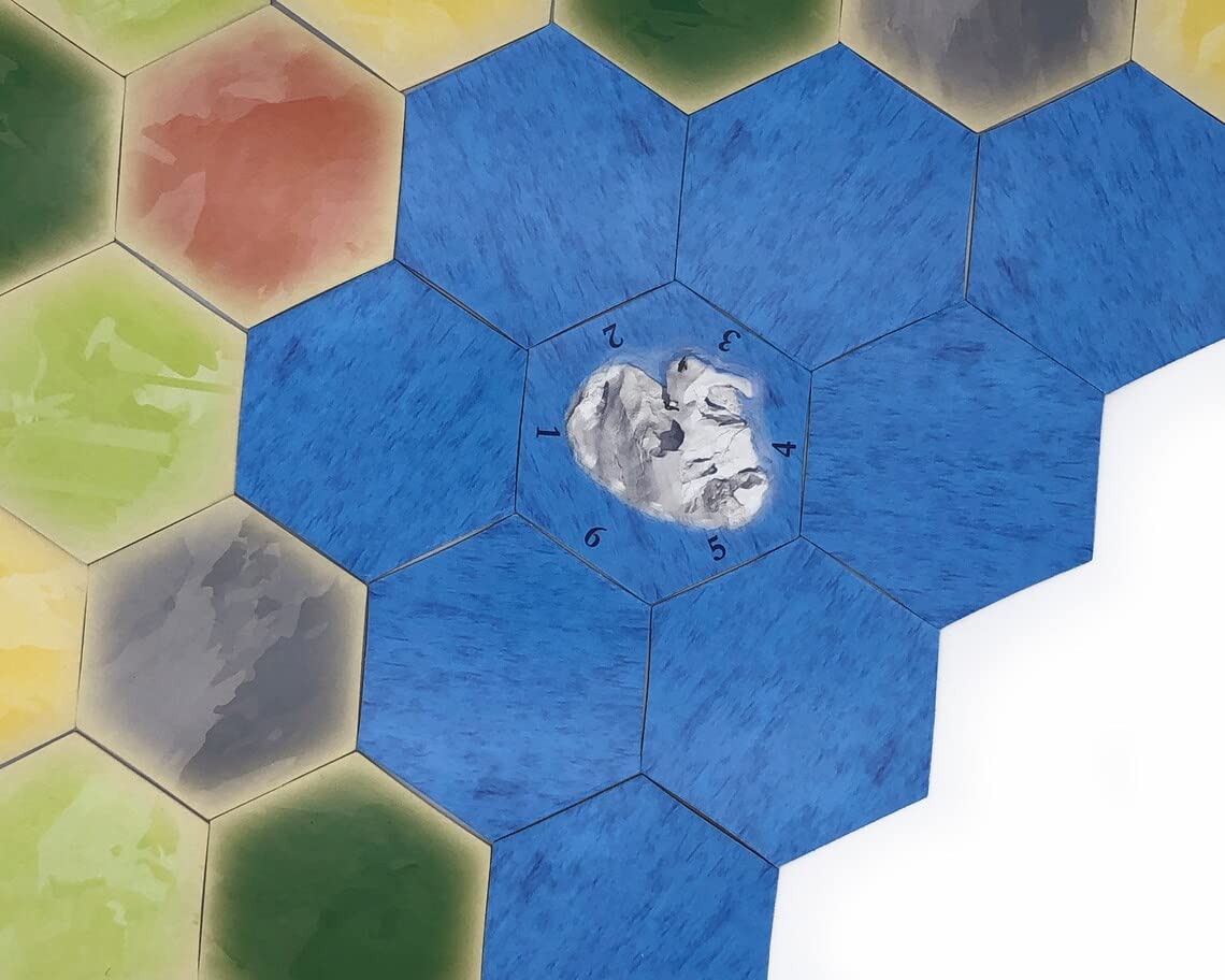 Iceberg Ocean Sea Hex 3-Pack compatible with Catan's Settlers of Catan Seafarers, Cities and Knights and Catan Expansions