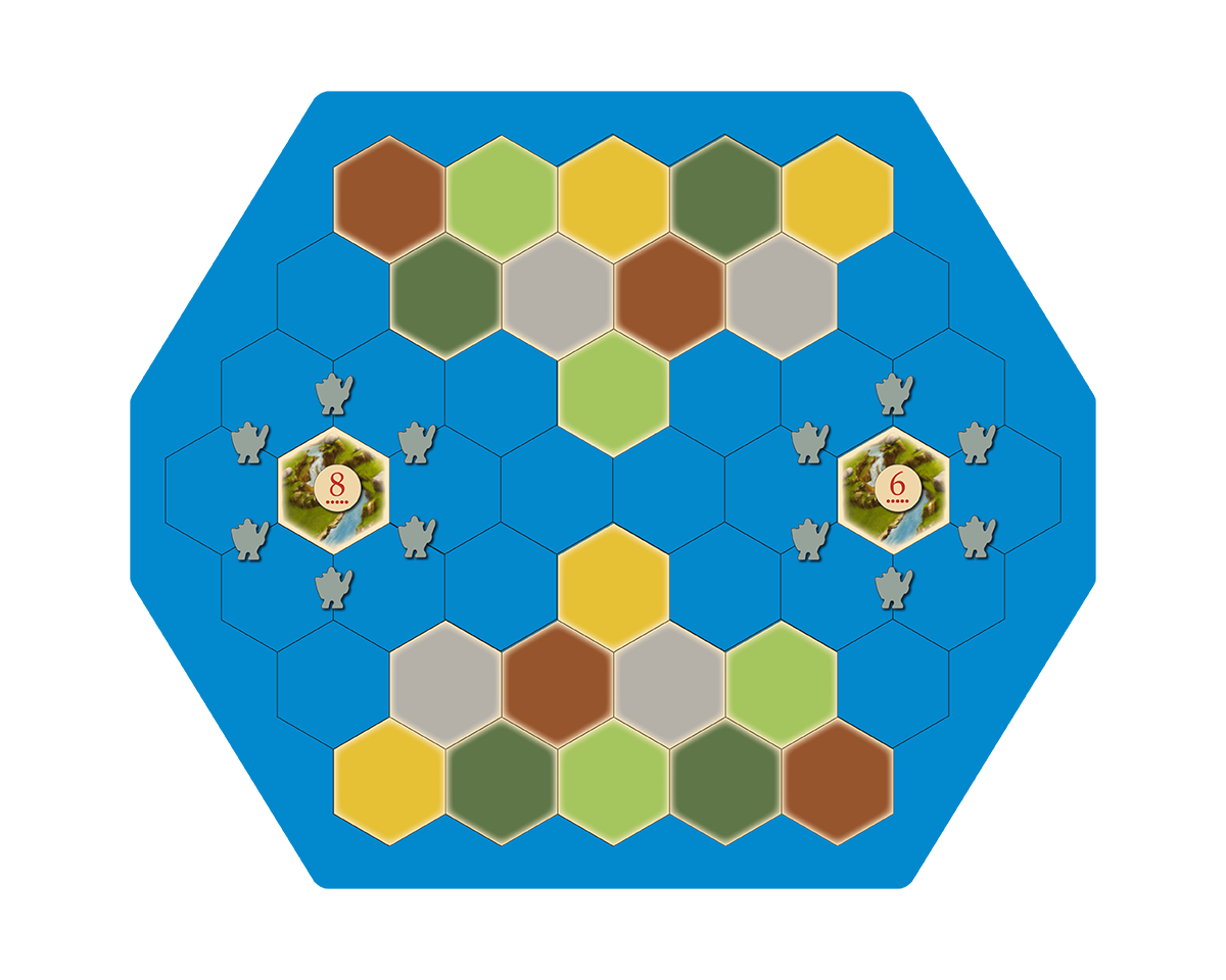 Dark Knights Scenario compatible with Catan's Settlers of Catan and Seafarers