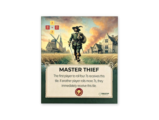 Master Thief Tile compatible with Catan's Settlers of Catan, Seafarers, and Catan Expansions, 6th Edition