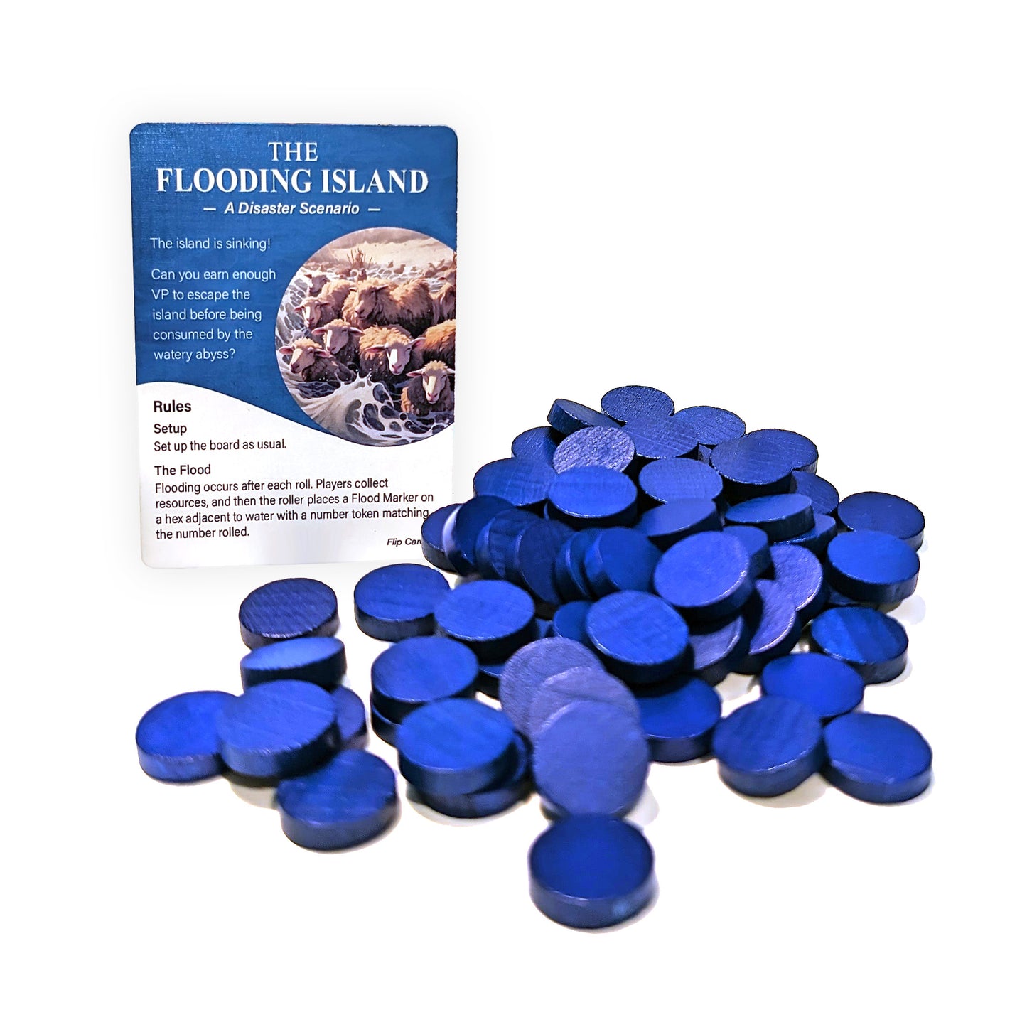The Flooding Island Atlantis Disaster Scenario Compatible with Catan's Settlers of Catan