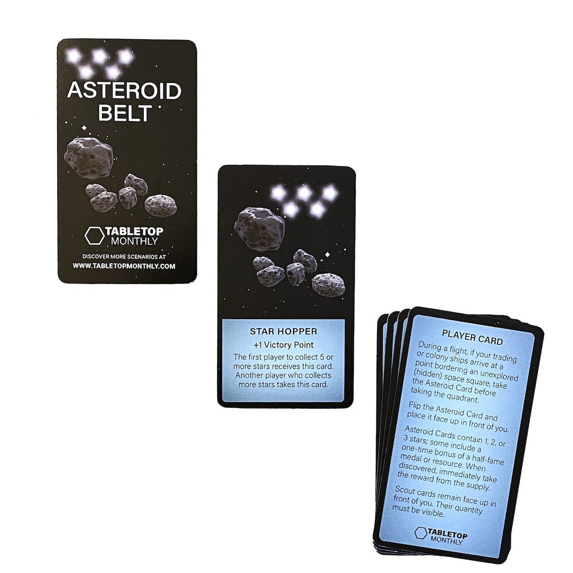 Asteroid Belt Scenario Expansion Deck compatible with Catan's Starfarers of Catan
