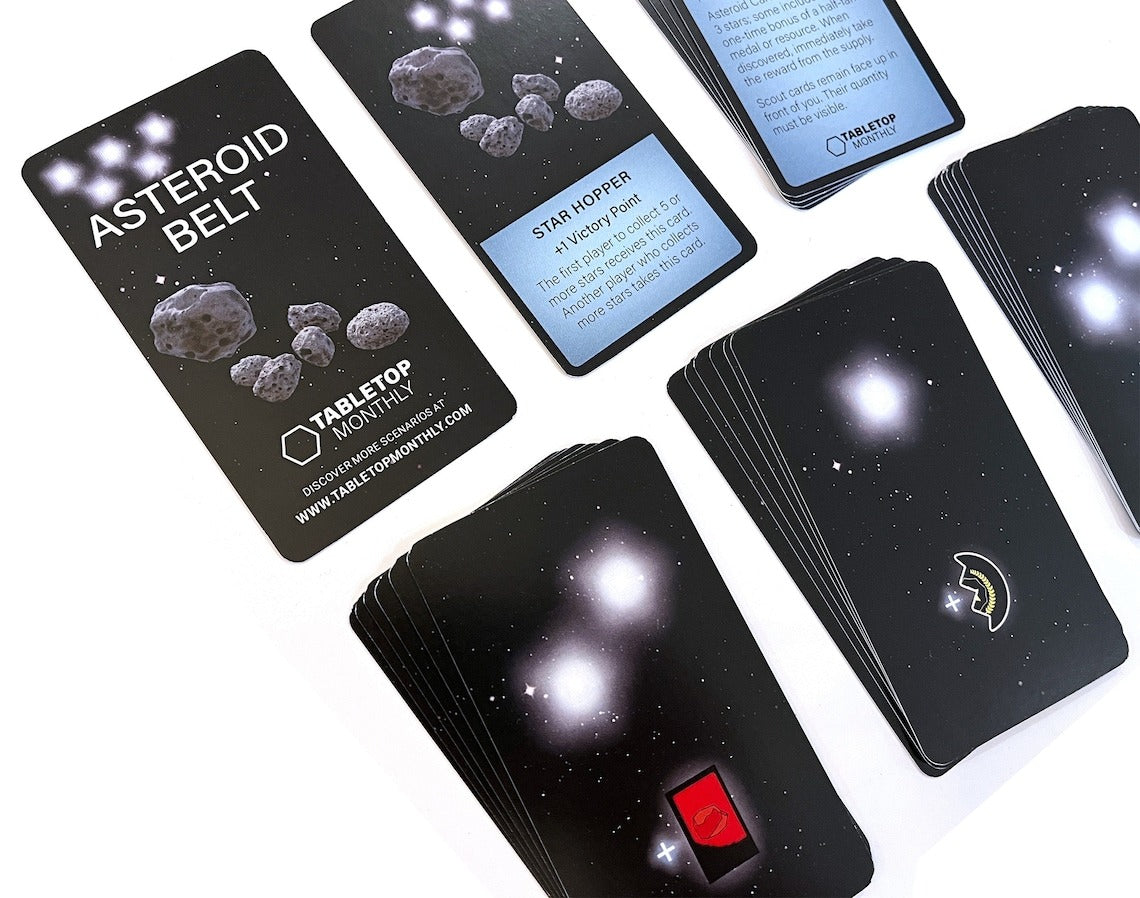 Asteroid Belt Scenario Expansion Deck compatible with Catan's Starfarers of Catan