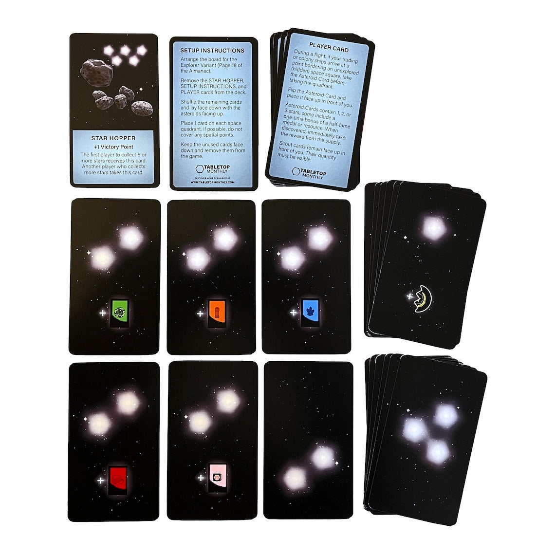 Asteroid Belt Scenario Expansion Deck compatible with Catan's Starfarers of Catan