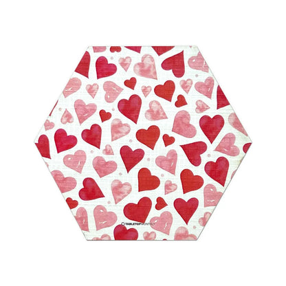 Valentines Love Letter Scenario Hex and Heart Meeple Tokens Holiday Expansion compatible with Catan’s Settlers of Catan