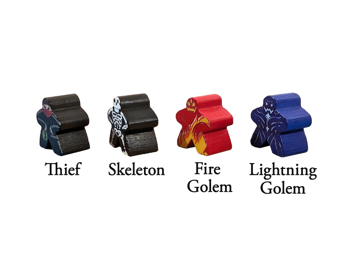 Wooden Robber Meeple compatible with Catan's Settlers of Catan, Seafarers and Catan Expansions