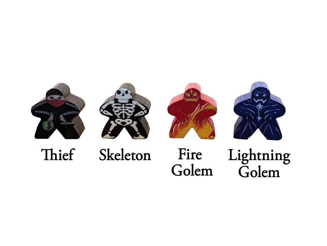 Wooden Robber Meeple compatible with Catan's Settlers of Catan, Seafarers and Catan Expansions
