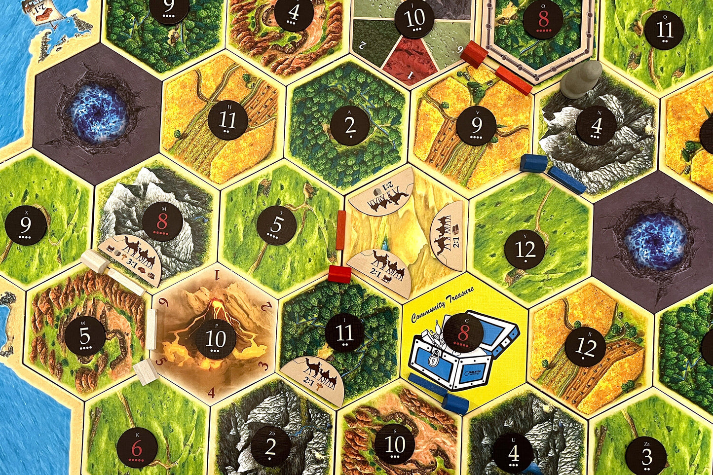 Caravan Land Port 6 Pack Replacement compatible with Settlers of Catan