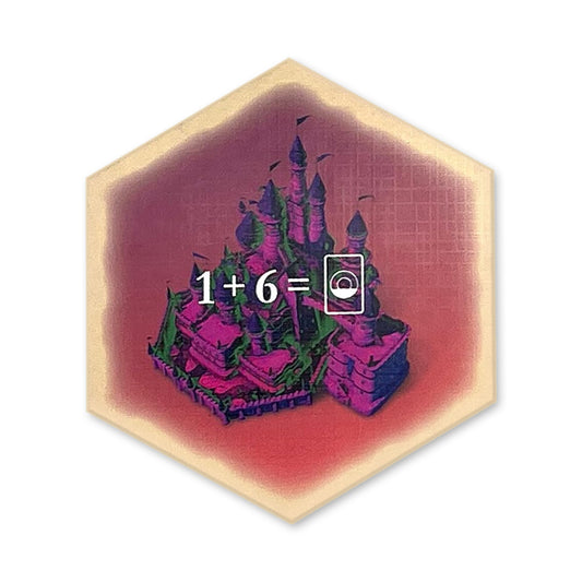 Magic 7 Wizard's Castle Scenario Hex compatible with Catan's Settlers of Catan, Seafarers, and Catan Expansions