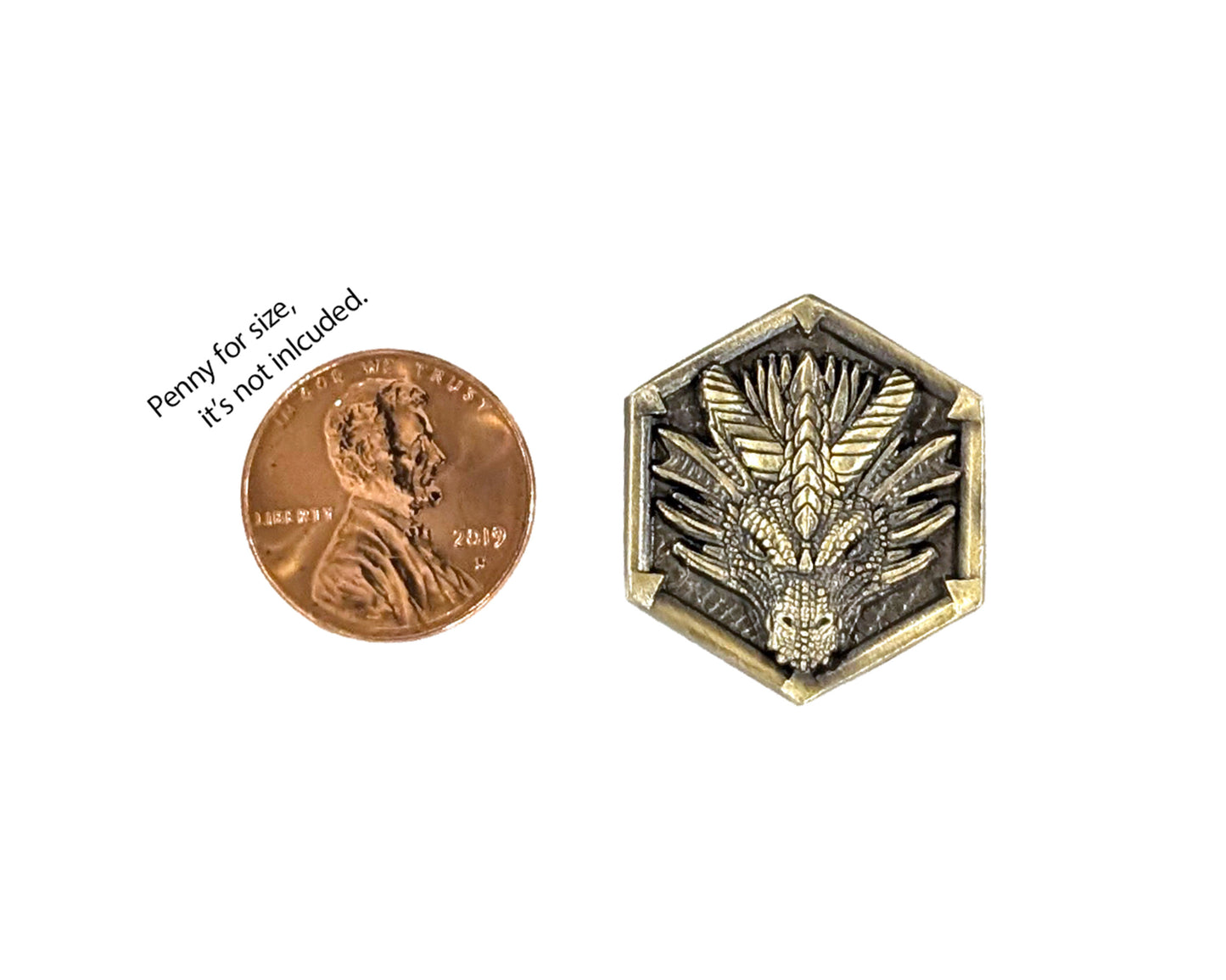 Dragon Scenario with Metal Dragon Token compatible with Catan's Settlers of Catan, Seafarers, and Catan Expansions