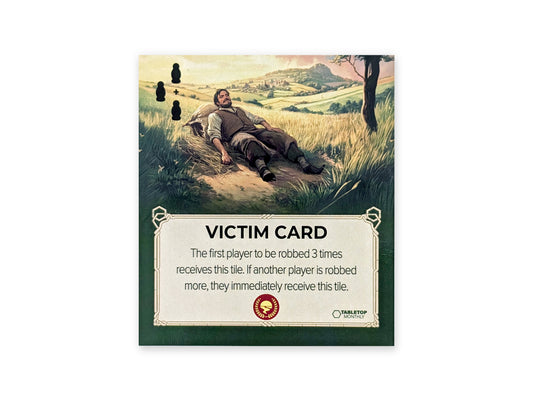 Victim Card Tile compatible with Catan's Settlers of Catan, Seafarers, and Catan Expansions, 6th Edition