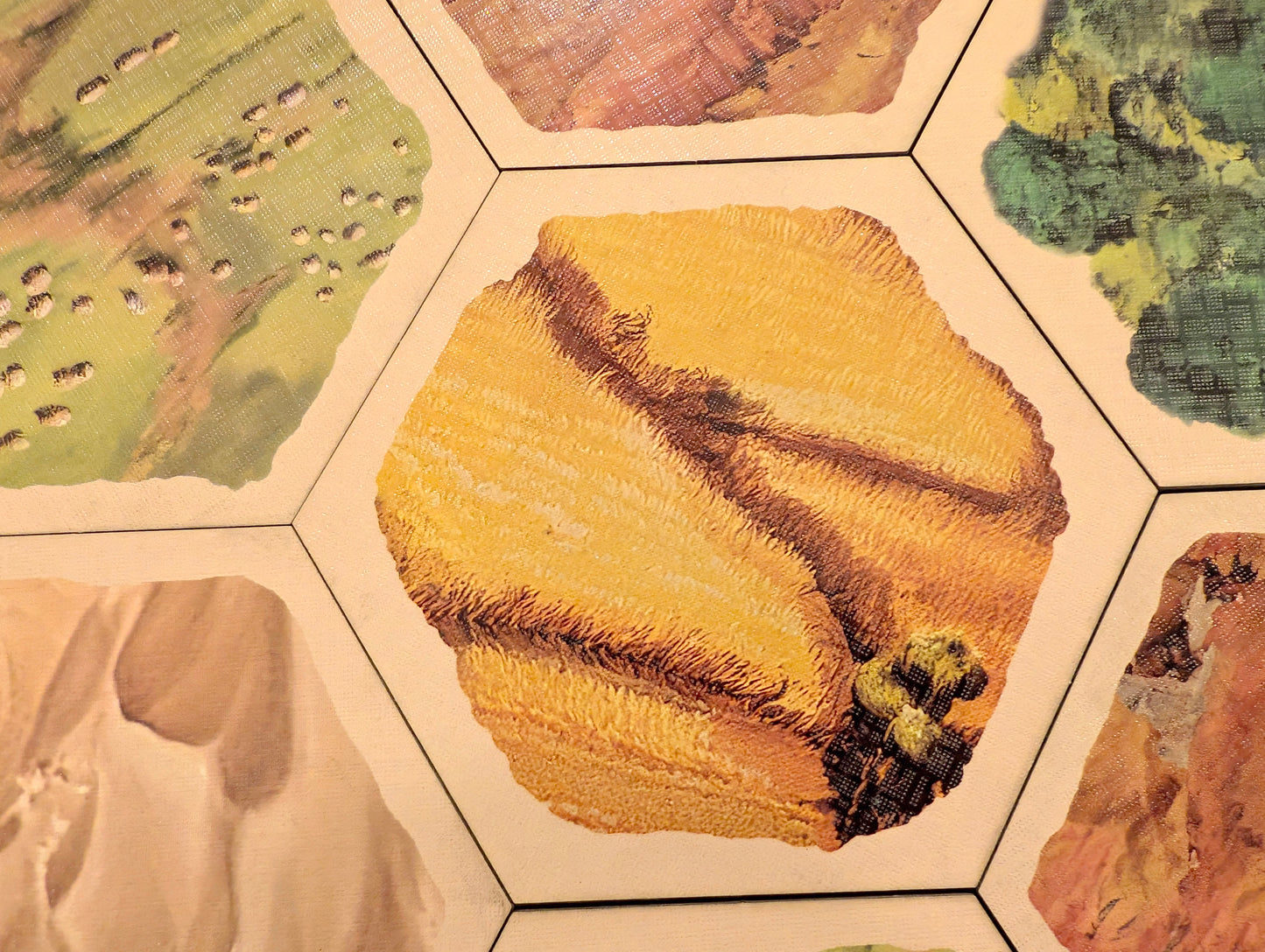 UV-Coated Easy Clean Replacement Hex Set compatible with Catan 6th Edition