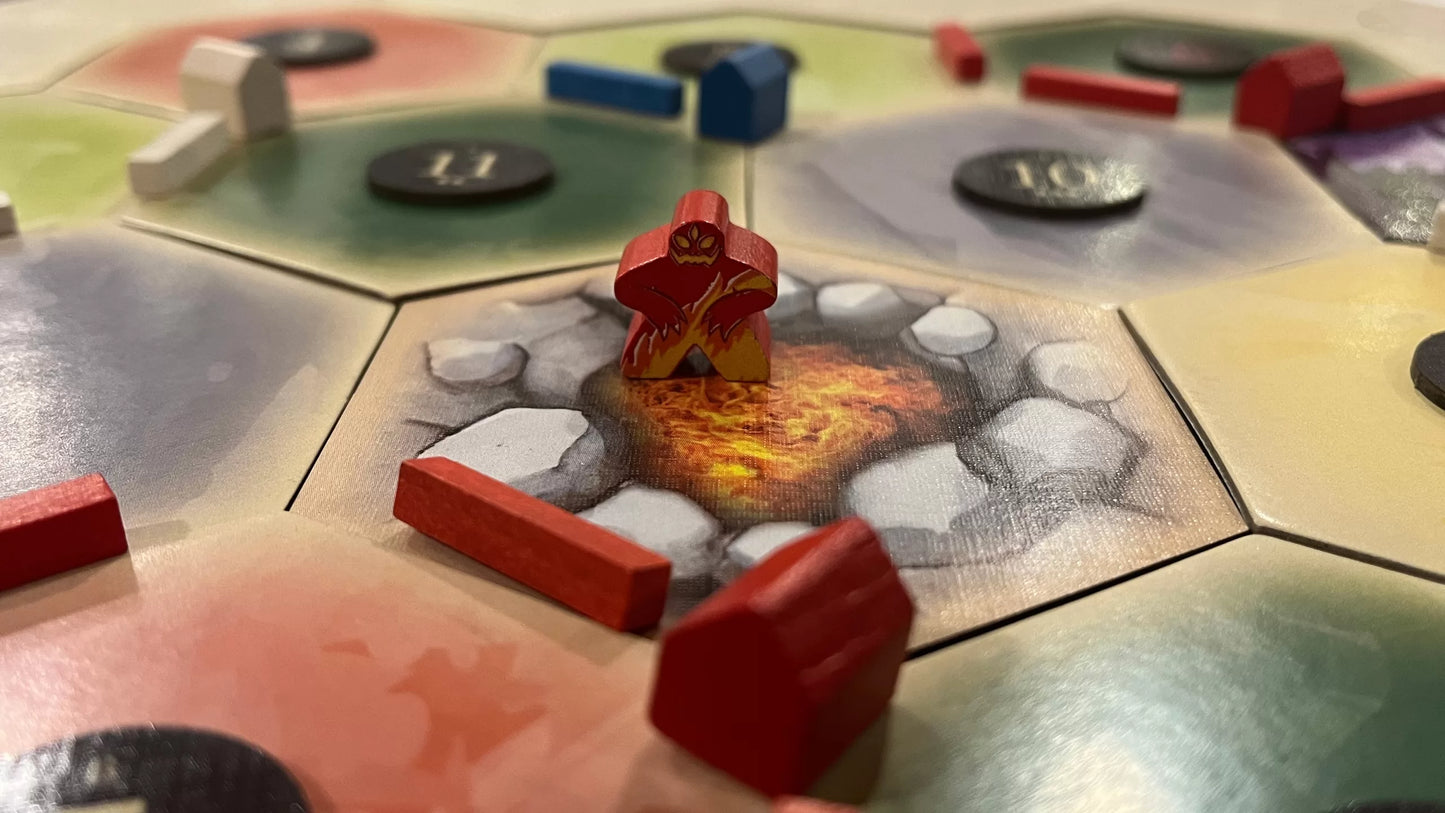 Elemental Golem Scenario compatible with Catan's Settlers of Catan and Seafarers Expansion