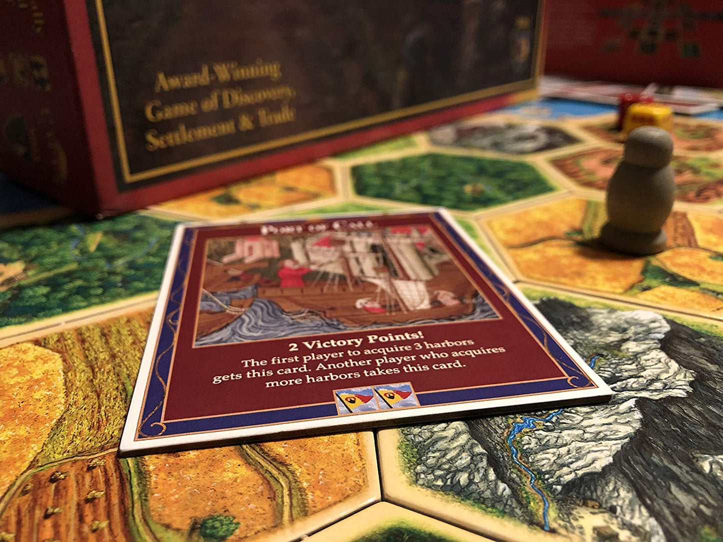 Port of Call (Harbor Master) Game Card compatible with Catan's Settlers of Catan (4th Edition), Seafarers and Catan Expansions