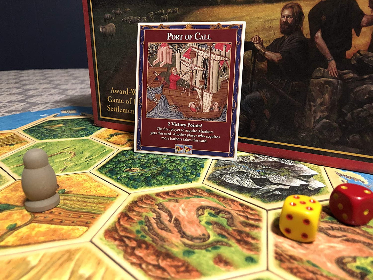 Port of Call (Harbor Master) Game Card compatible with Catan's Settlers of Catan (4th Edition), Seafarers and Catan Expansions