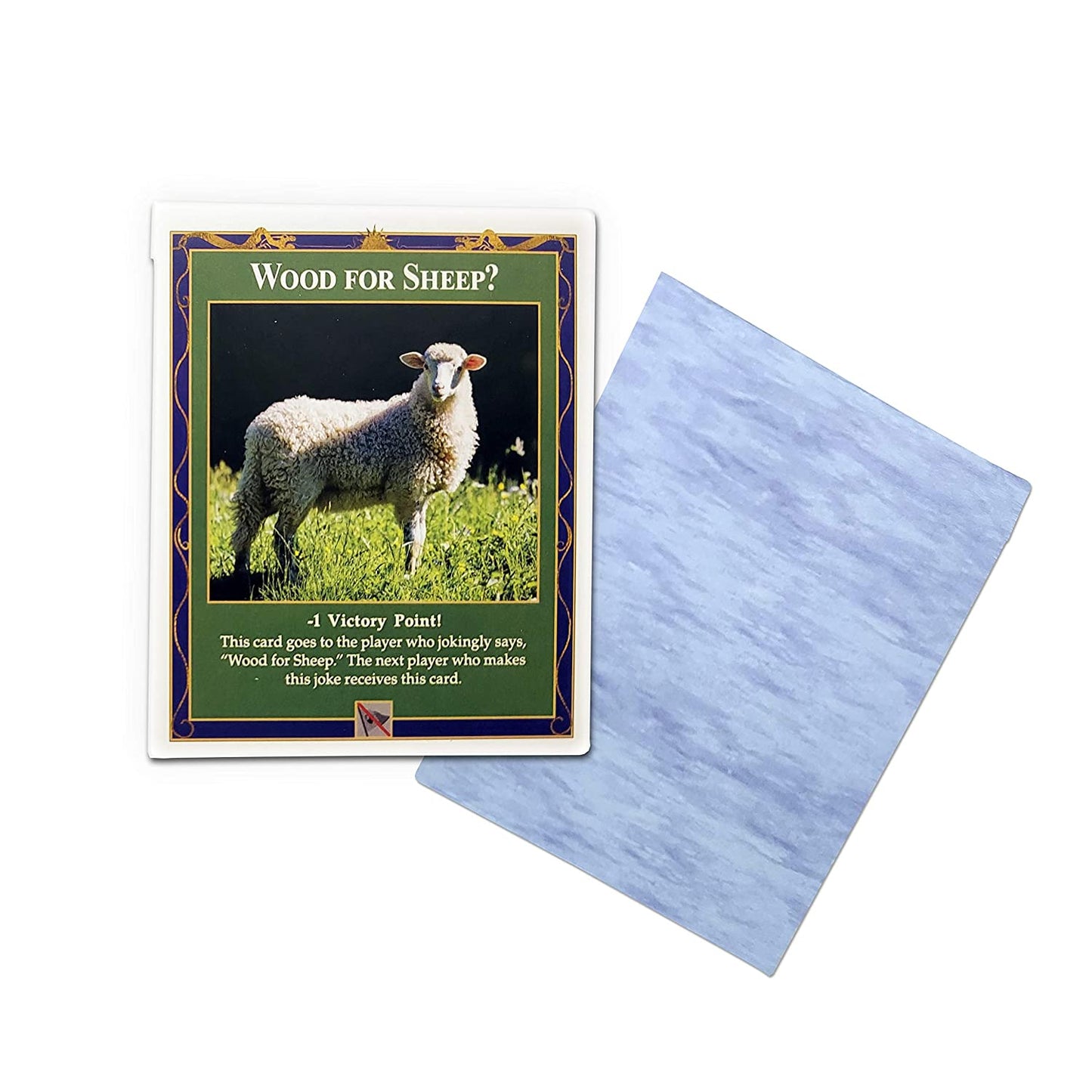 Longest Turn and Wood for Sheep Penalty Cards compatible with Catan's Settlers of Catan (4th Edition), Seafarers and Catan Expansions