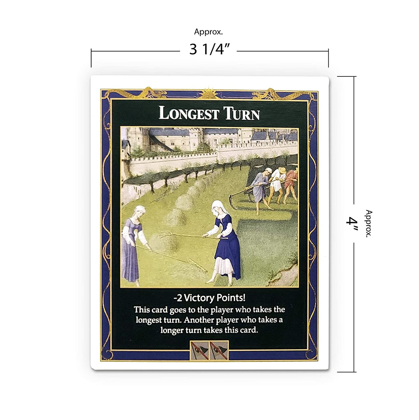 Longest Turn and Wood for Sheep Penalty Cards compatible with Catan's Settlers of Catan (4th Edition), Seafarers and Catan Expansions