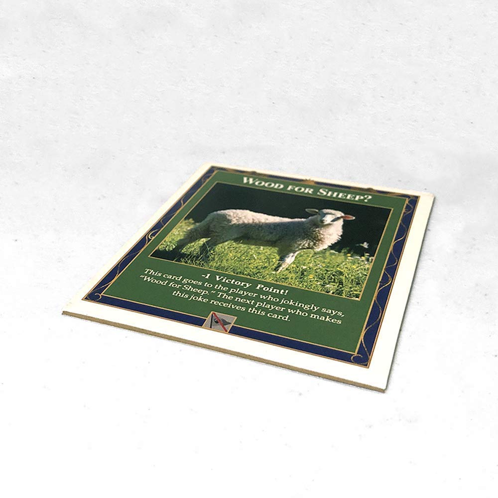 Longest Turn and Wood for Sheep Penalty Cards compatible with Catan's Settlers of Catan (4th Edition), Seafarers and Catan Expansions