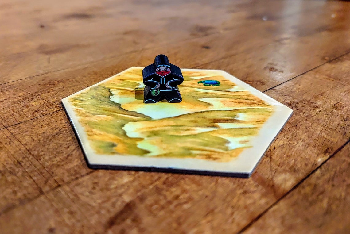Wooden Robber Meeple compatible with Catan's Settlers of Catan, Seafarers and Catan Expansions