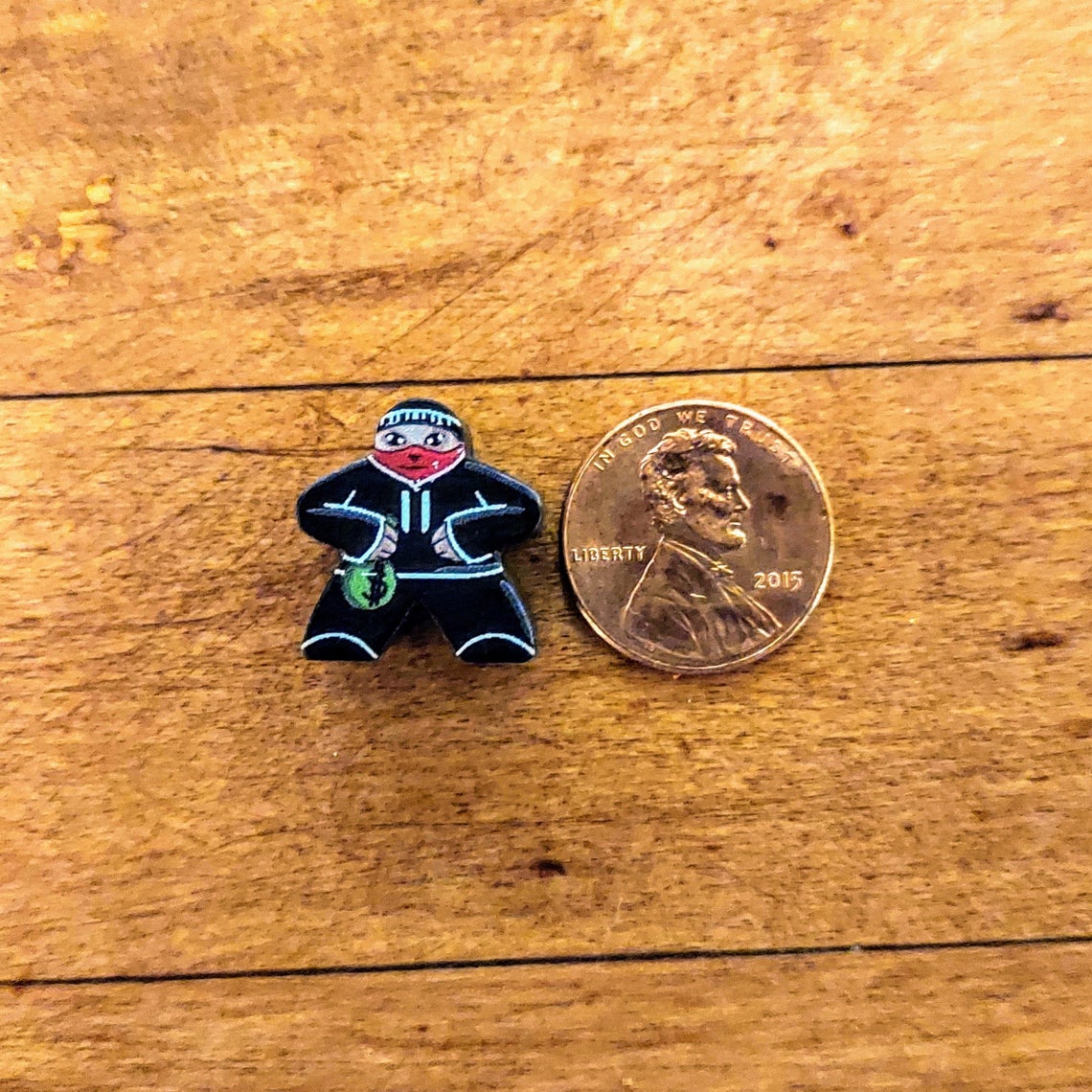 Wooden Robber Meeple compatible with Catan's Settlers of Catan, Seafarers and Catan Expansions