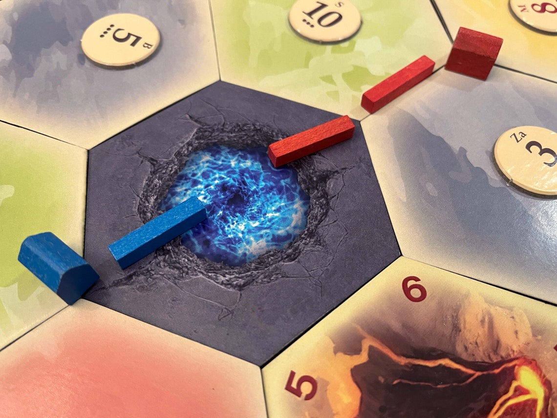 Mysterious Portal Hex Scenario compatible with Catan's Settlers of Catan, Seafarers, and Catan Expansions