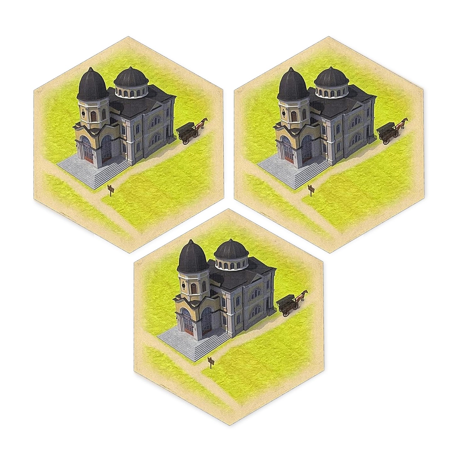 Thieves' Guild (Wedding Chapel) Scenario Hex compatible with Catan's Settlers of Catan, Seafarers and Catan Expansions