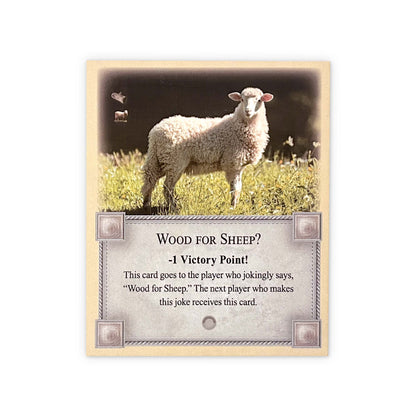 4-Pack Bonus Cards: Longest Turn, Wood for Sheep, Most Developed and Port of Call compatible with Catan's Settlers of Catan and Expansions