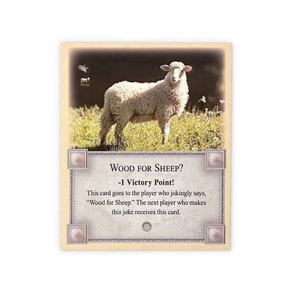 5-Pack Bonus Cards: Longest Turn, Wood for Sheep, Most Developed, Lover of Sheep and Port of Call compatible with Catan's Settlers of Catan and Expansions