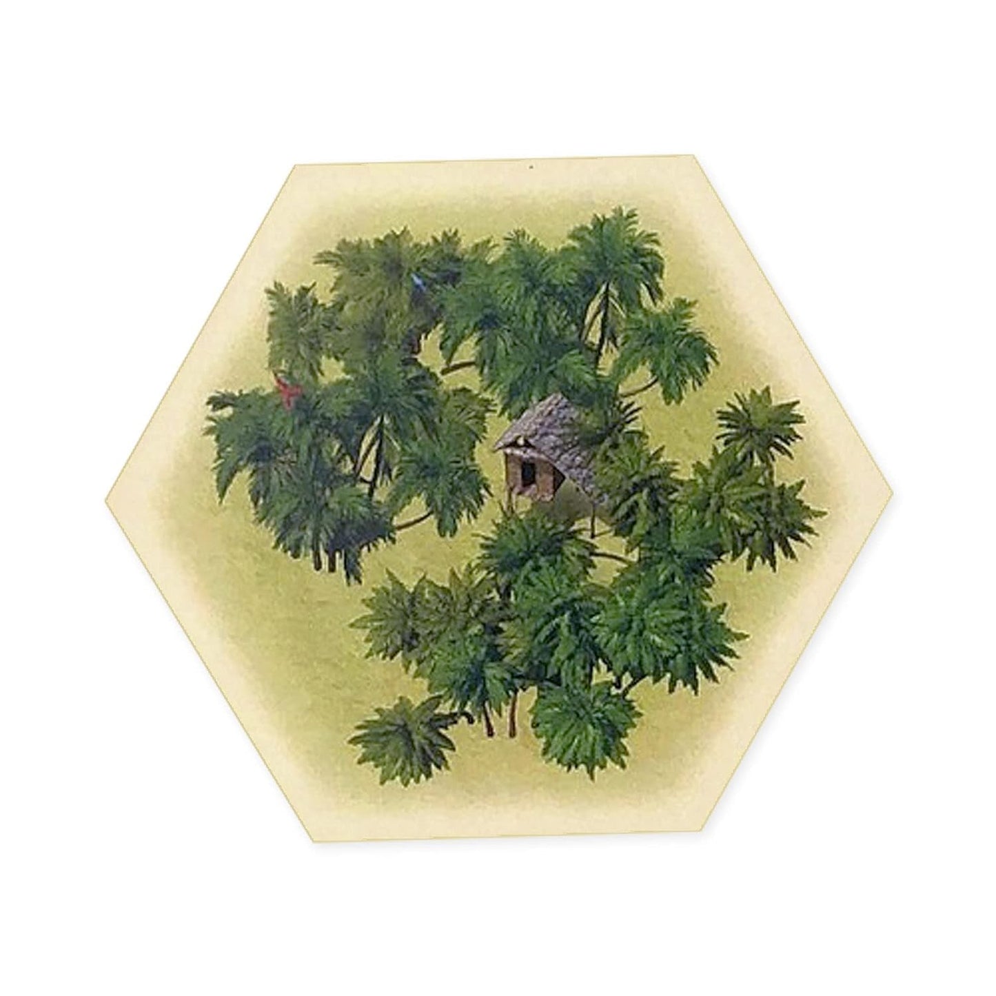 Lost Jungle Hex and Discovery Token Set compatible with Catan's Settlers of Catan, Seafarers and Catan Expansions