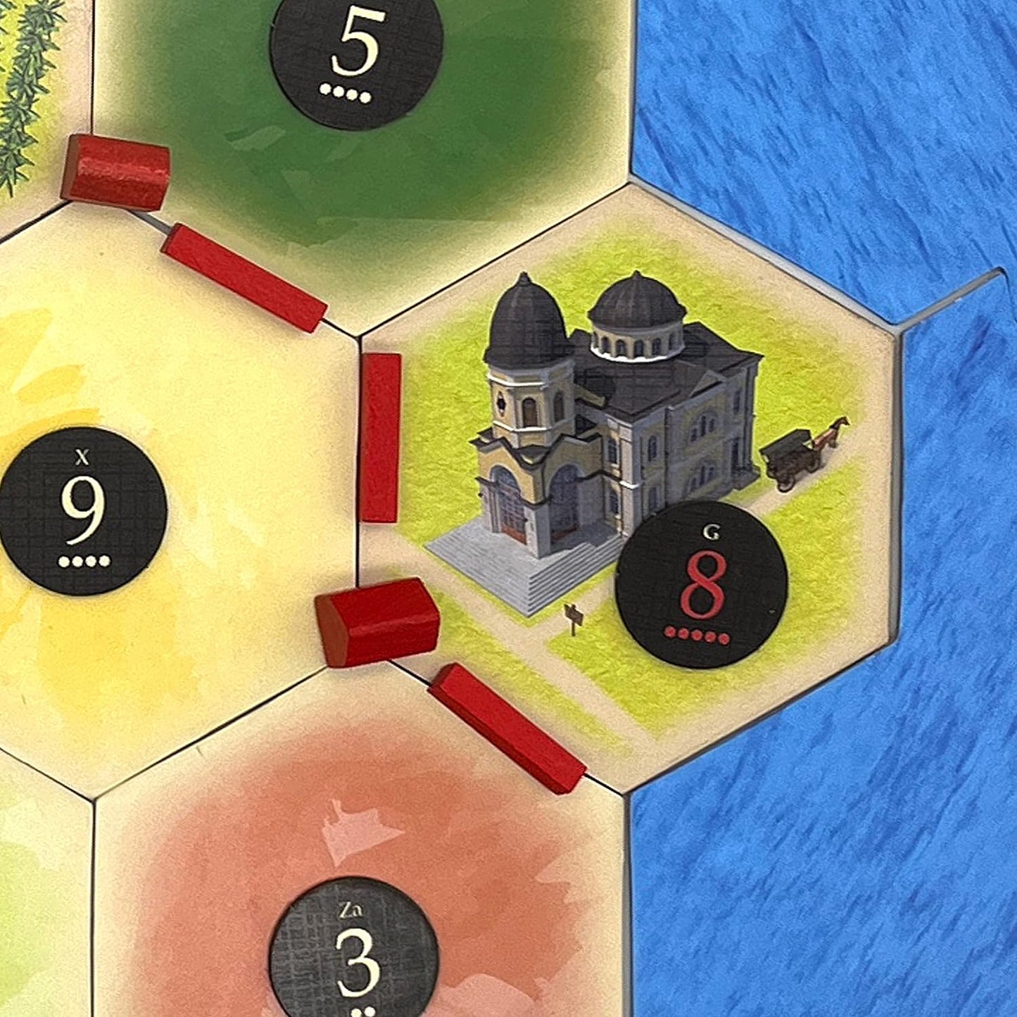 Triple Hex Pack - Wizard's Castle, Thieves' Guild and Plantation Scenarios compatible with Catan's Settlers of Catan