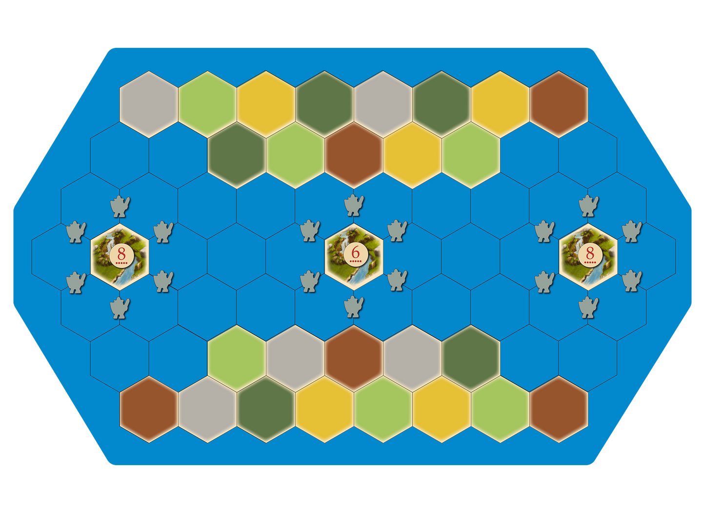 Dark Knights Scenario compatible with Catan's Settlers of Catan and Seafarers