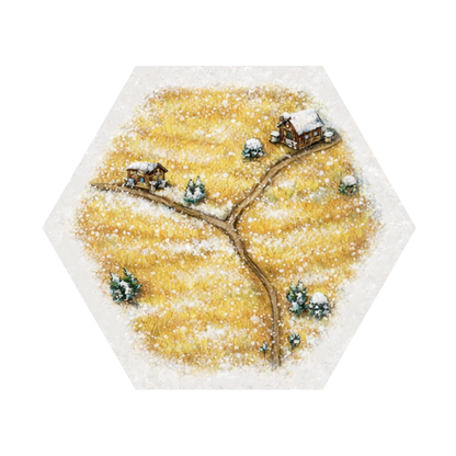 Winter Hexes compatible with Catan's Settlers of Catan