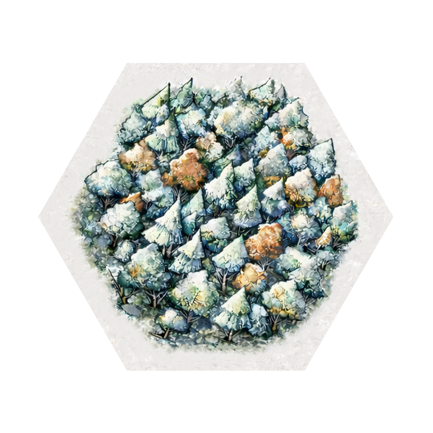 Winter Hexes compatible with Catan's Settlers of Catan