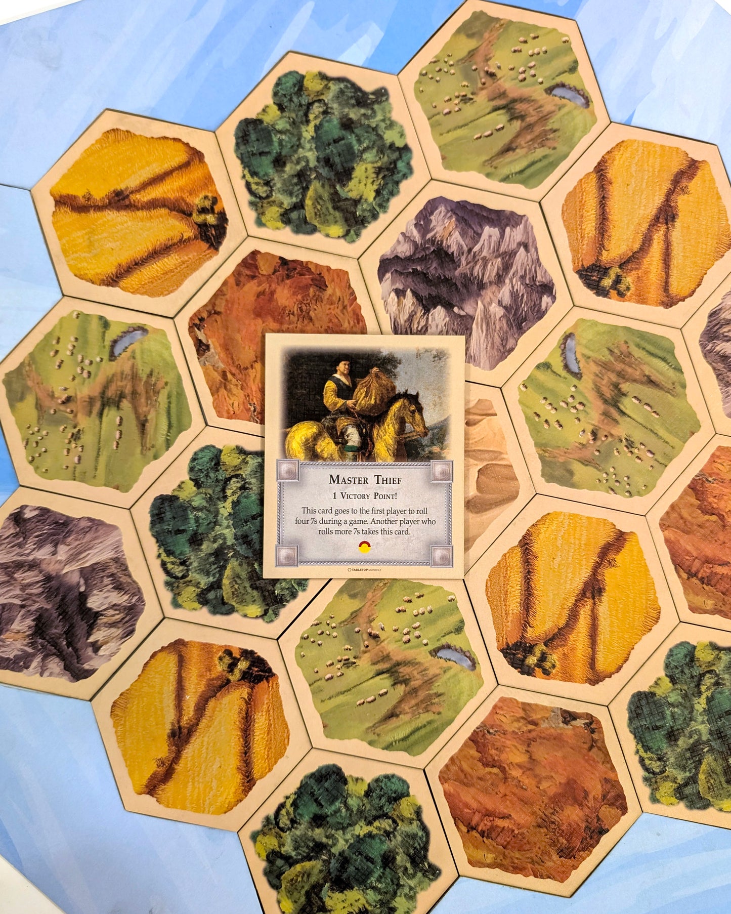 Master Thief Card compatible with Catan's Settlers of Catan, Seafarers, and Catan Expansions, 5th Edition