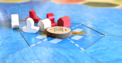 Treasure Island Scenario Hex and Replacement Number Tokens compatible with Catan's Settlers of Catan and Seafarers