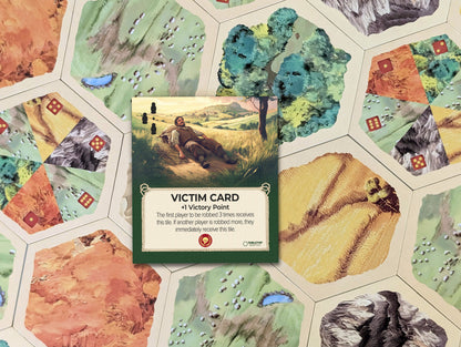Victim Card Tile compatible with Catan's Settlers of Catan, Seafarers, and Catan Expansions, 6th Edition