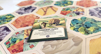 Longest Turn Tile compatible with Catan's Settlers of Catan, Seafarers, and Catan Expansions, 6th Edition