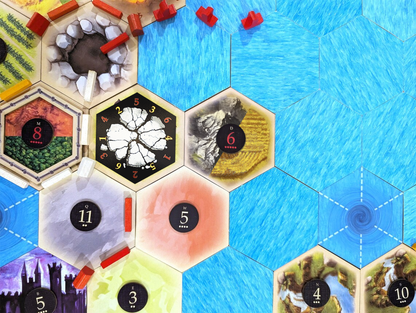 Earthquake Mini Hex Disaster Scenario compatible with Catan's Settlers of Catan and Catan Expansions