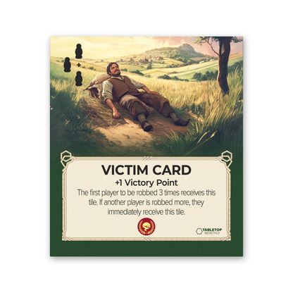 Victim Card Tile compatible with Catan's Settlers of Catan, Seafarers, and Catan Expansions, 6th Edition