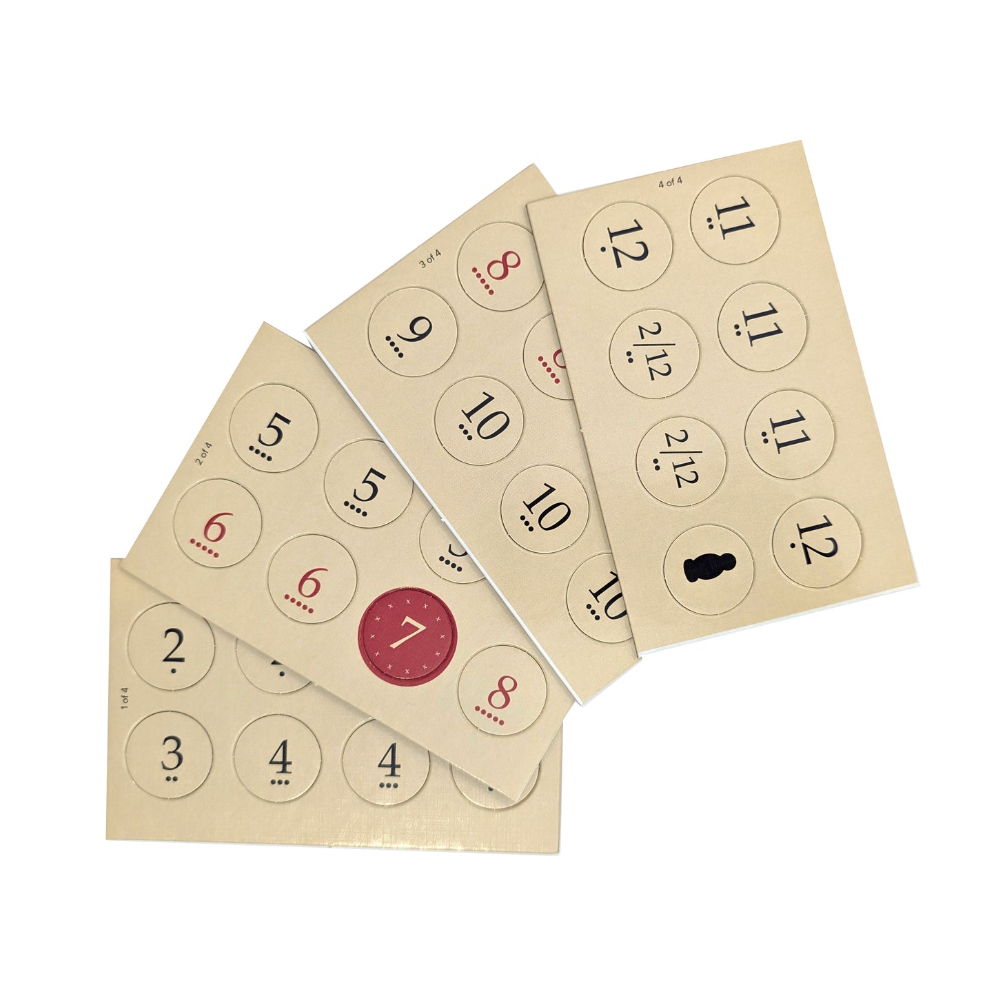 Replacement Number Tokens with Roll Chance Indicator compatible with Catan's Settlers of Catan 5-6 Player Extension