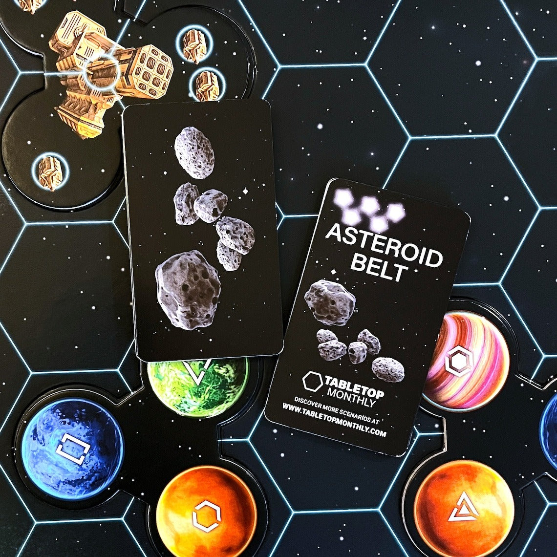 Asteroid Belt Scenario Expansion Deck compatible with Catan's Starfarers of Catan