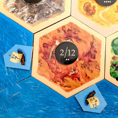 Replacement Port Tokens compatible with Catan's Settlers of Catan