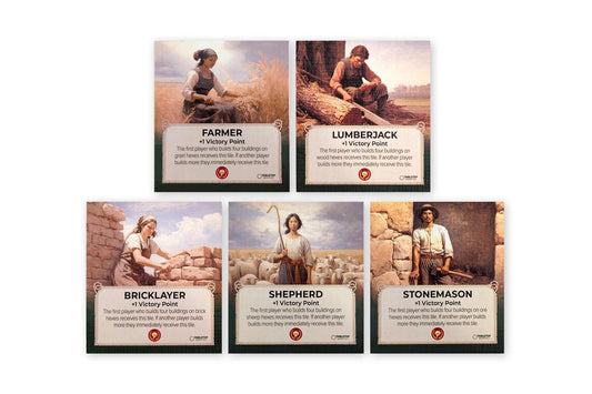 Profession Tile Cards compatible with Catan's Settlers of Catan, Seafarers, and Catan Expansions, 6th Edition (Copy)