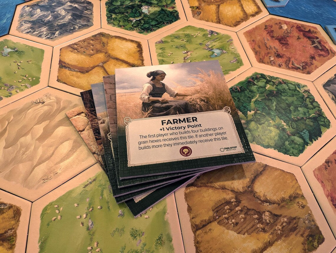 Profession Tile Cards compatible with Catan's Settlers of Catan, Seafarers, and Catan Expansions, 6th Edition (Copy)