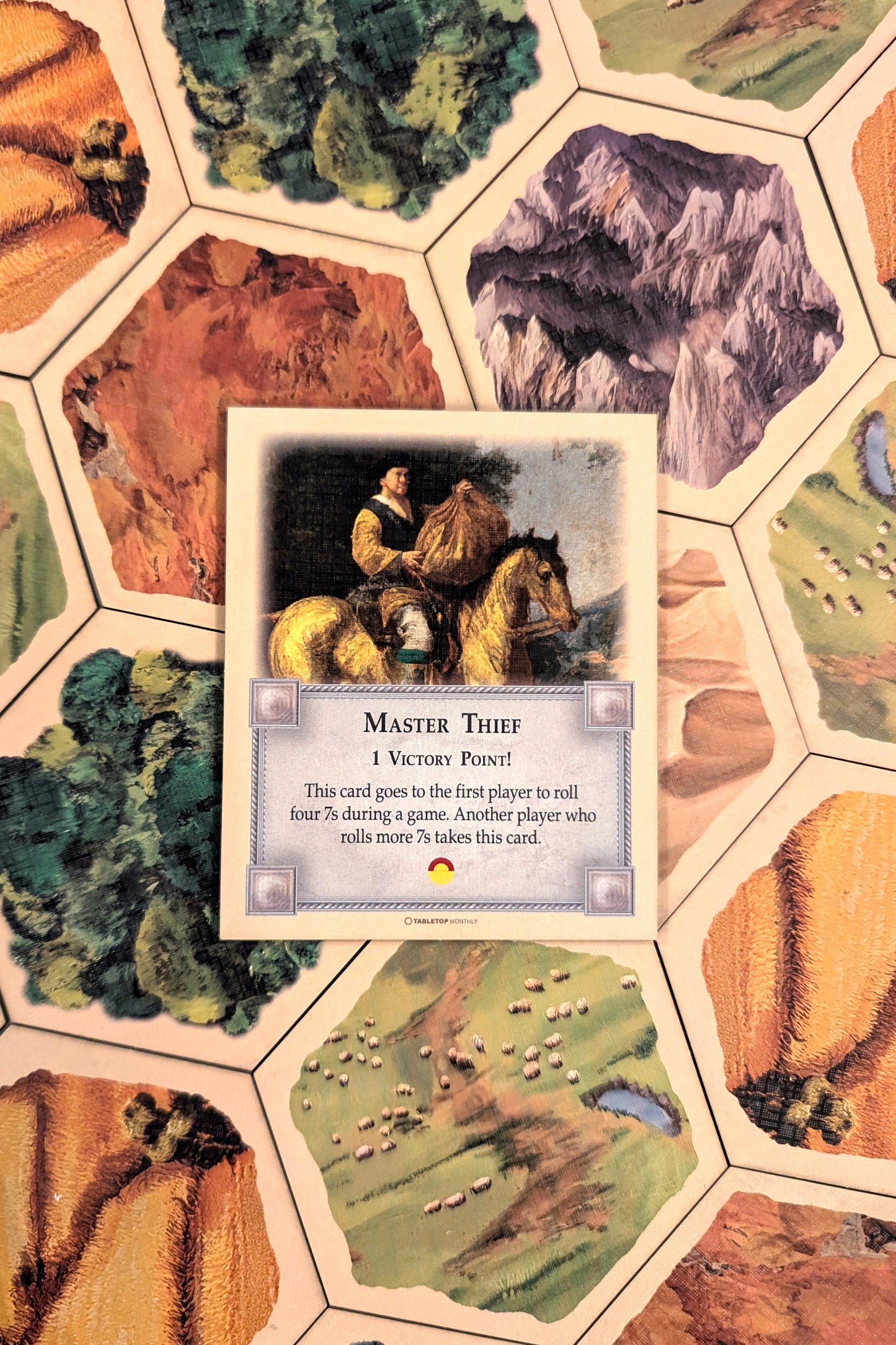 Master Thief Card compatible with Catan's Settlers of Catan, Seafarers, and Catan Expansions, 5th Edition