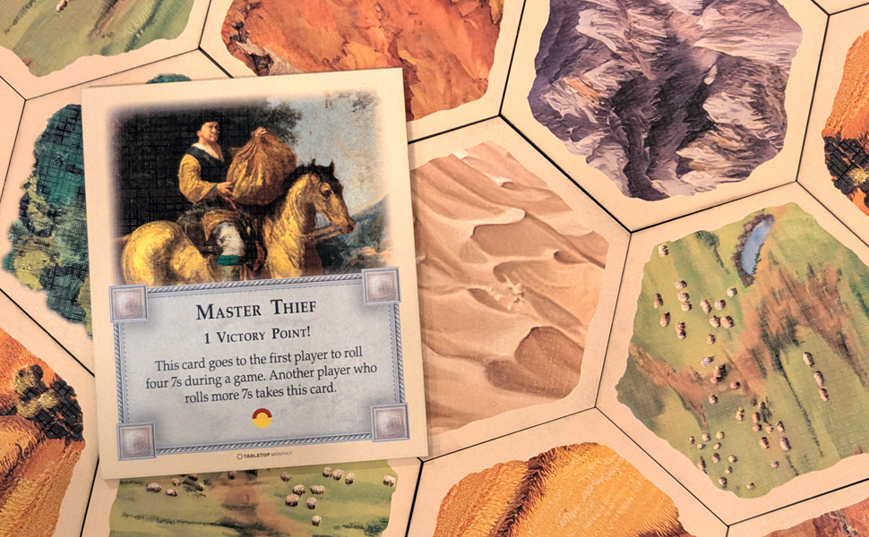 Master Thief Card compatible with Catan's Settlers of Catan, Seafarers, and Catan Expansions, 5th Edition