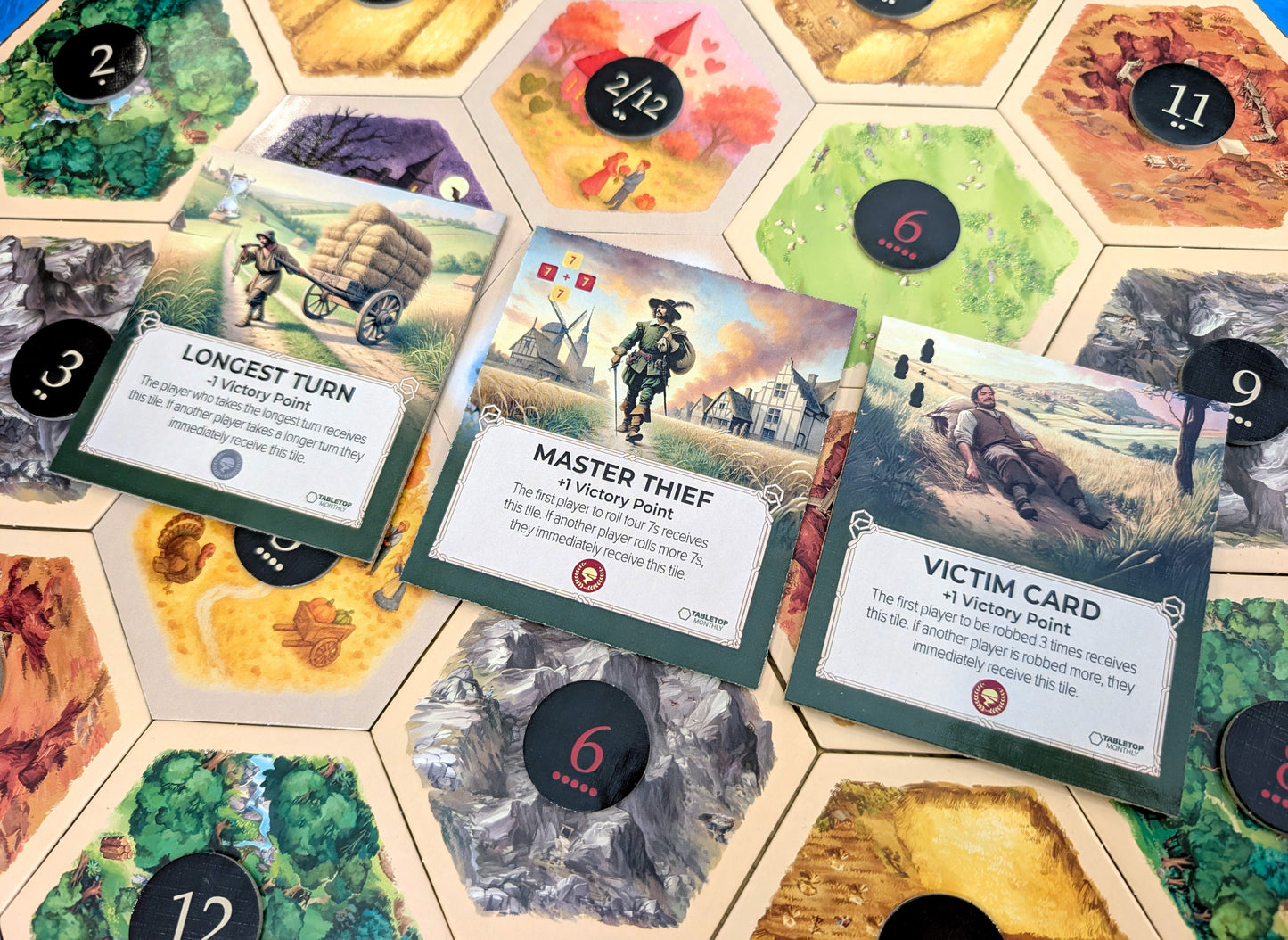 Victim Card Tile compatible with Catan's Settlers of Catan, Seafarers, and Catan Expansions, 6th Edition