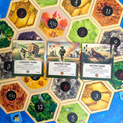 Victim Card Tile compatible with Catan's Settlers of Catan, Seafarers, and Catan Expansions, 6th Edition