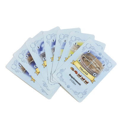 World Wonders Replacement Cards compatible with Catan's The Wonders of Catan Seafarers Scenario. Compatible with 3-4 and 5-6 Player Extension