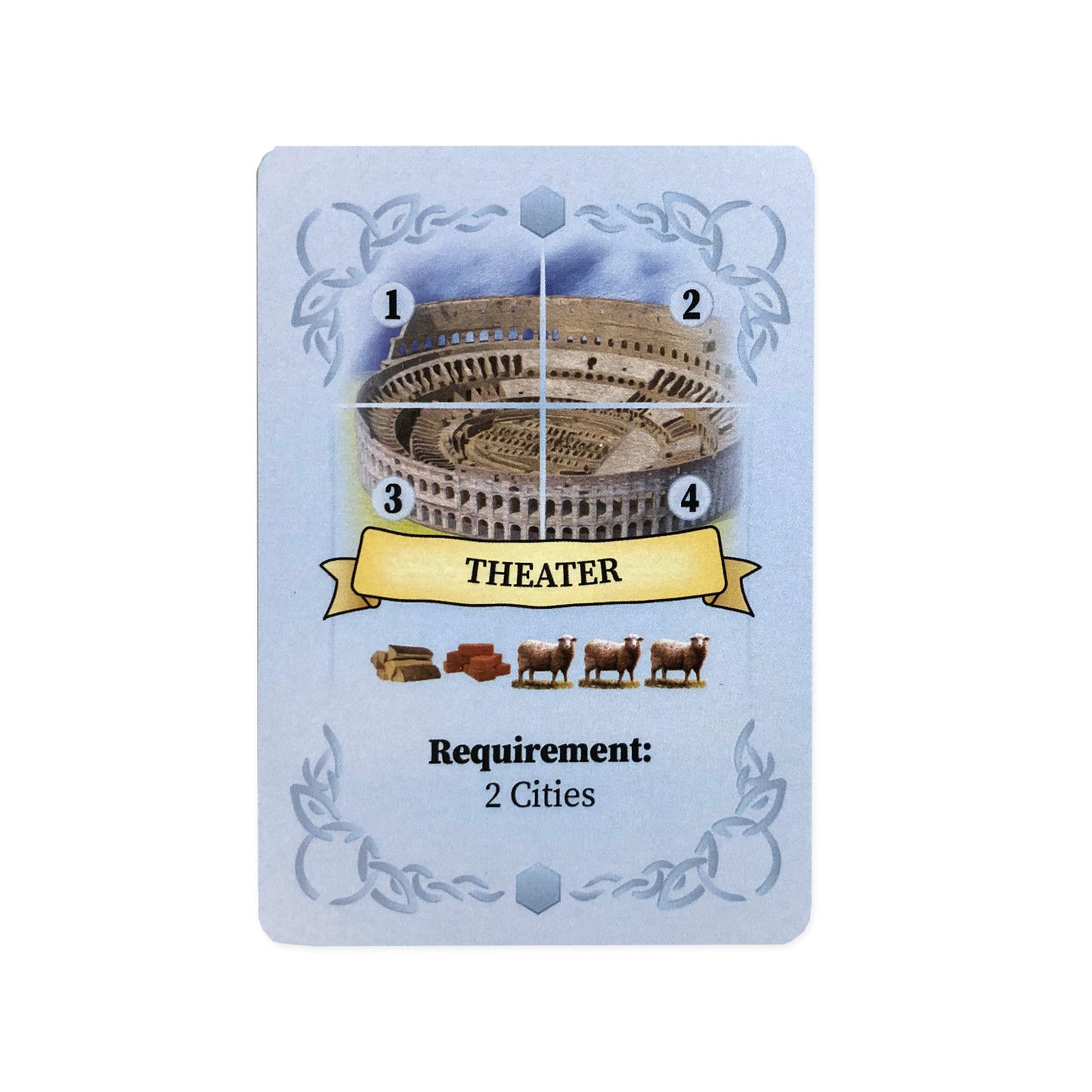 World Wonders Replacement Cards compatible with Catan's The Wonders of Catan Seafarers Scenario. Compatible with 3-4 and 5-6 Player Extension