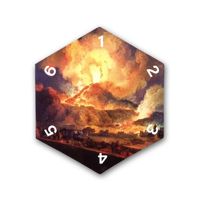 Volcano Hex - 1776 Eruption of Vesuvius Special Edition B - compatible with Catan's Settlers of Catan, Seafarers & Catan Expansions